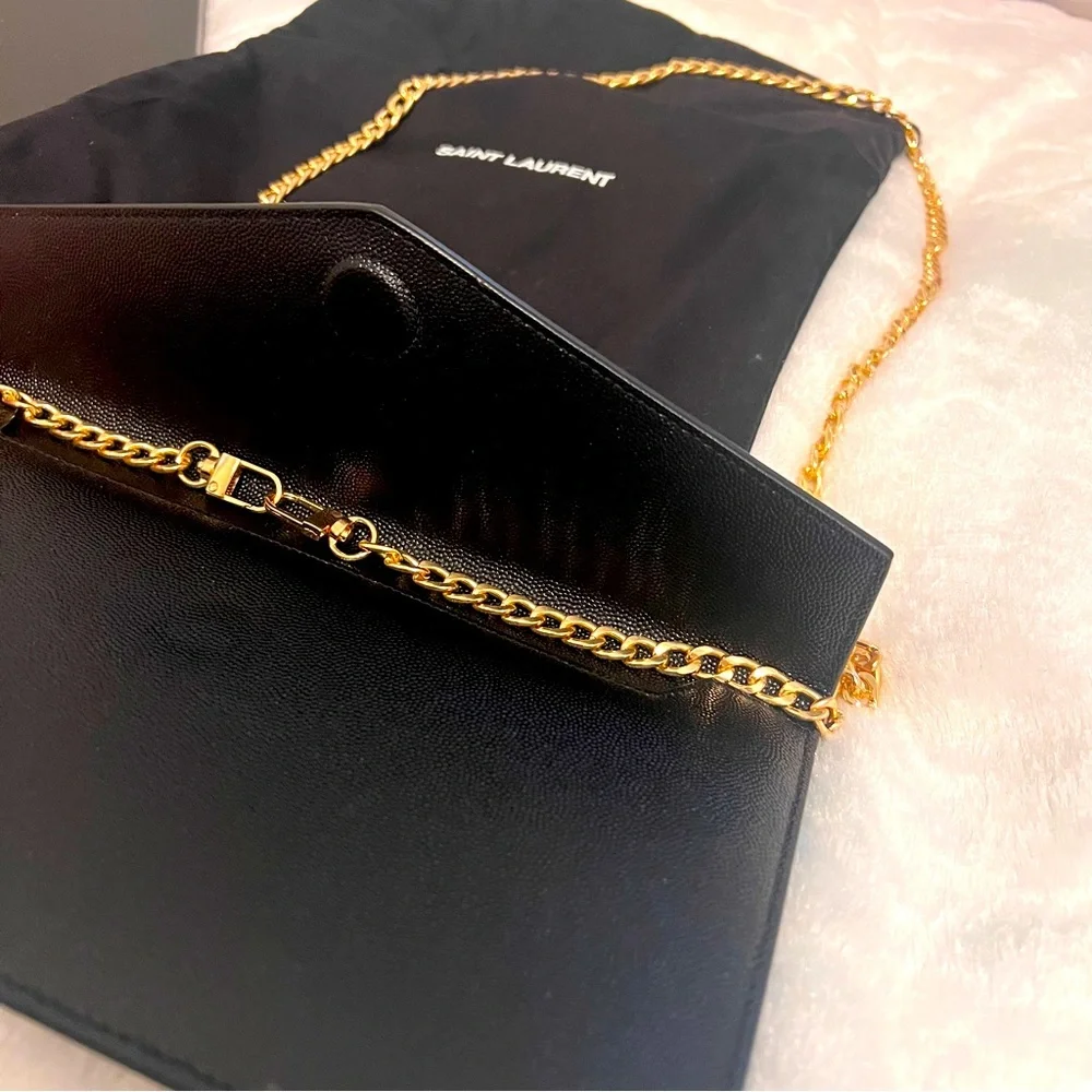 NIB YSL POUCH ON CHAIN CROSSBODY - Picture 2 of 4